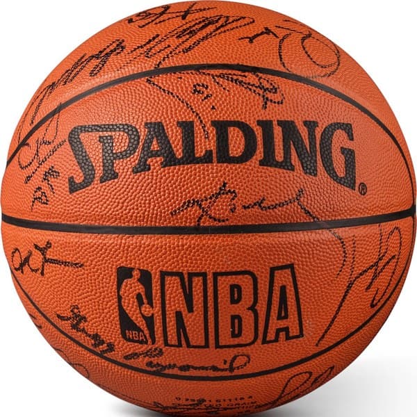 Championship team signed b-ball — Signed Basketball
